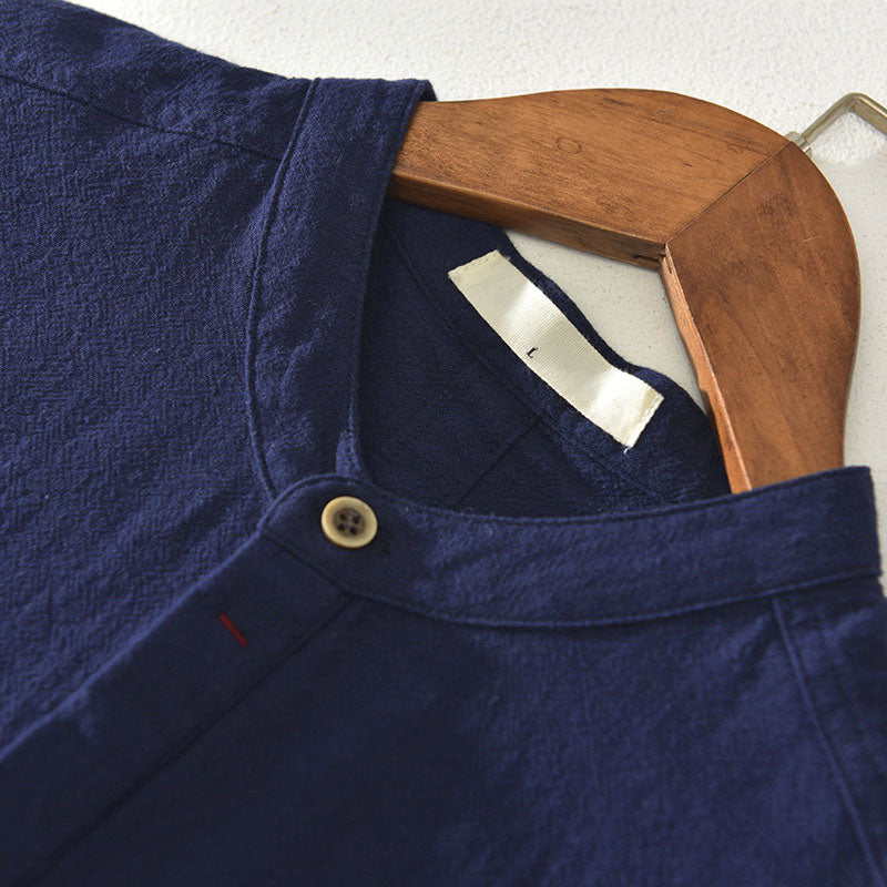 Santino Linen Henley Shirt