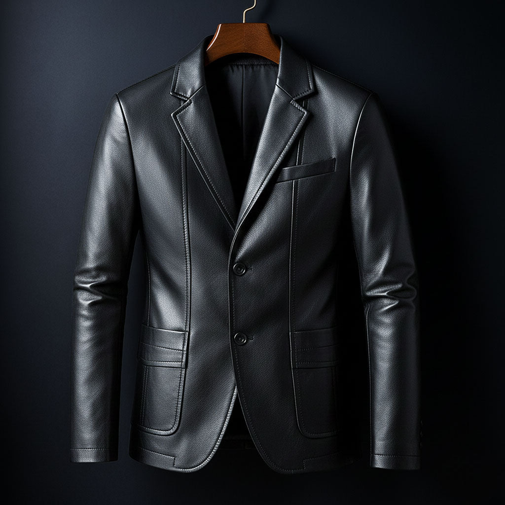 Luca Leather Blazer
