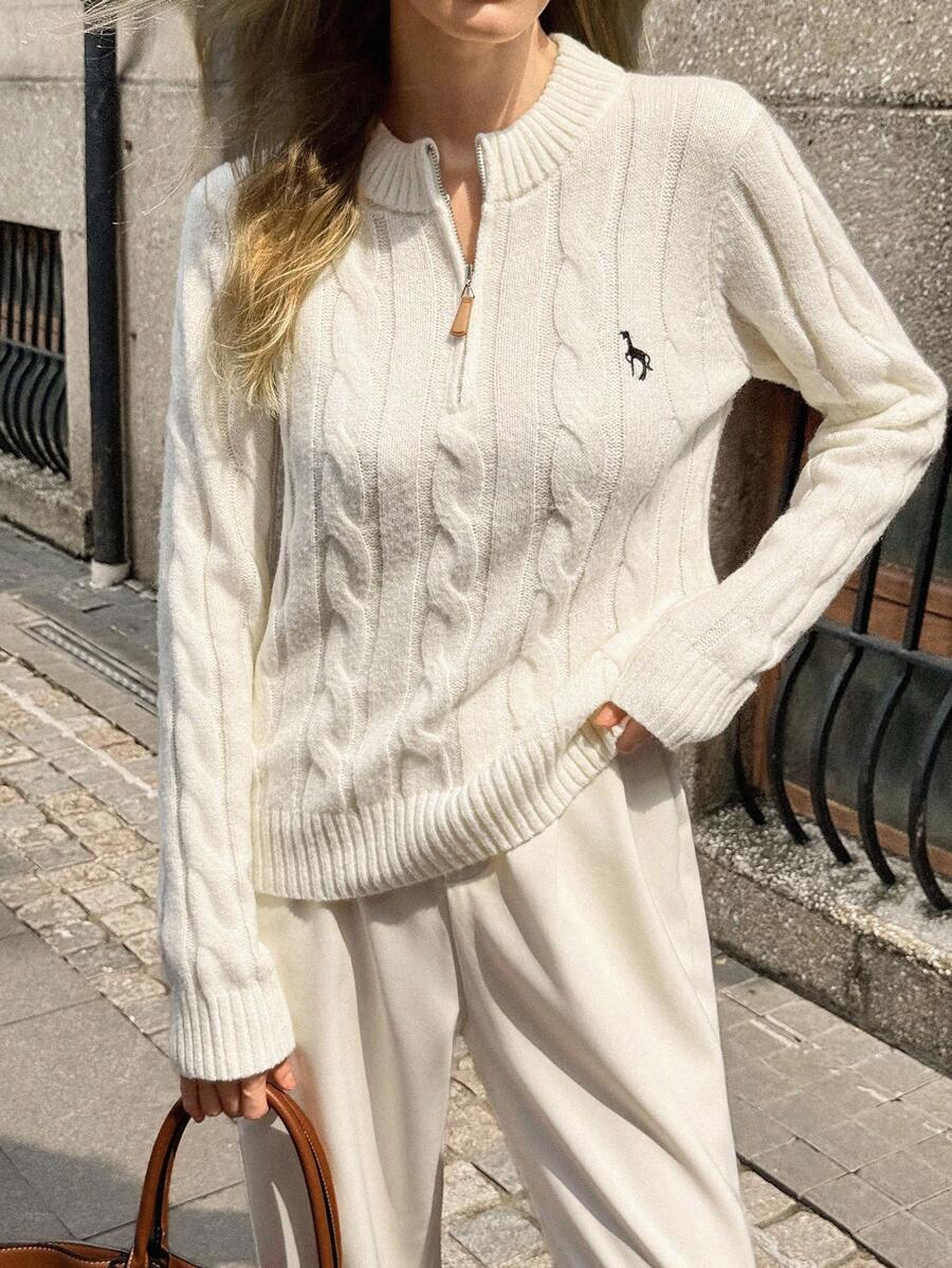 Elyressa Women’s Half-Zip Knit Sweater