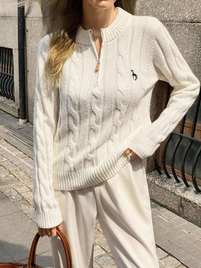 Elyressa Women’s Half-Zip Knit Sweater