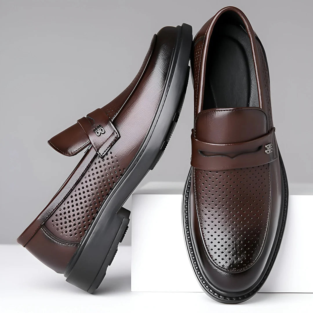Alessio Aero‑Leather Loafers