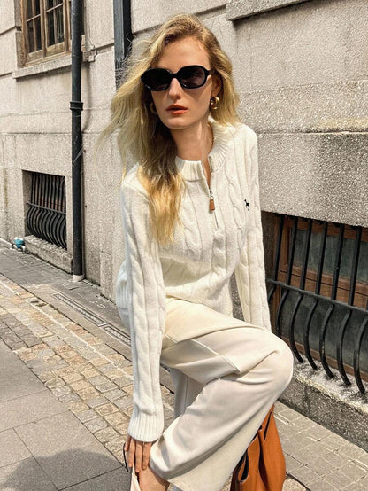 Elyressa Women’s Half-Zip Knit Sweater