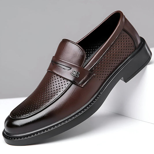 Alessio Aero‑Leather Loafers