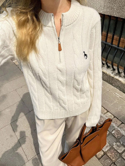 Elyressa Women’s Half-Zip Knit Sweater