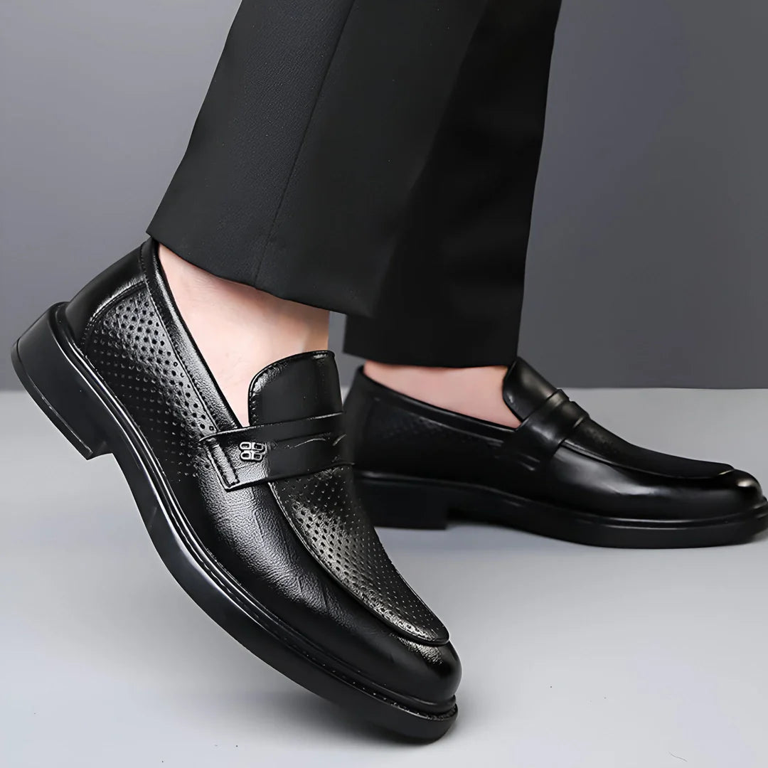 Alessio Aero‑Leather Loafers