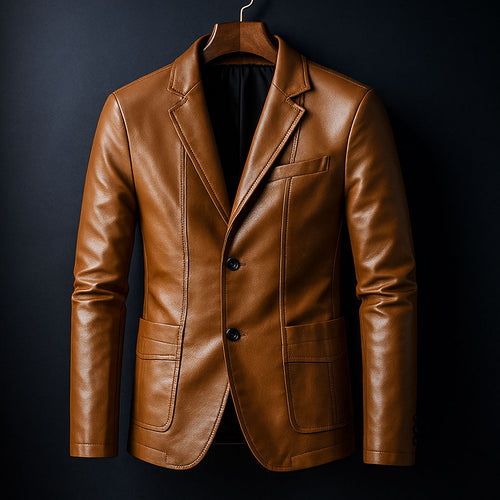 Luca Leather Blazer