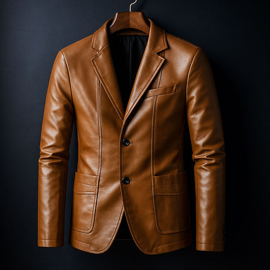 Luca Leather Blazer