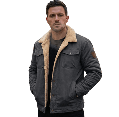 Casey | Men’s Sherpa Fleece Bomber Jacket