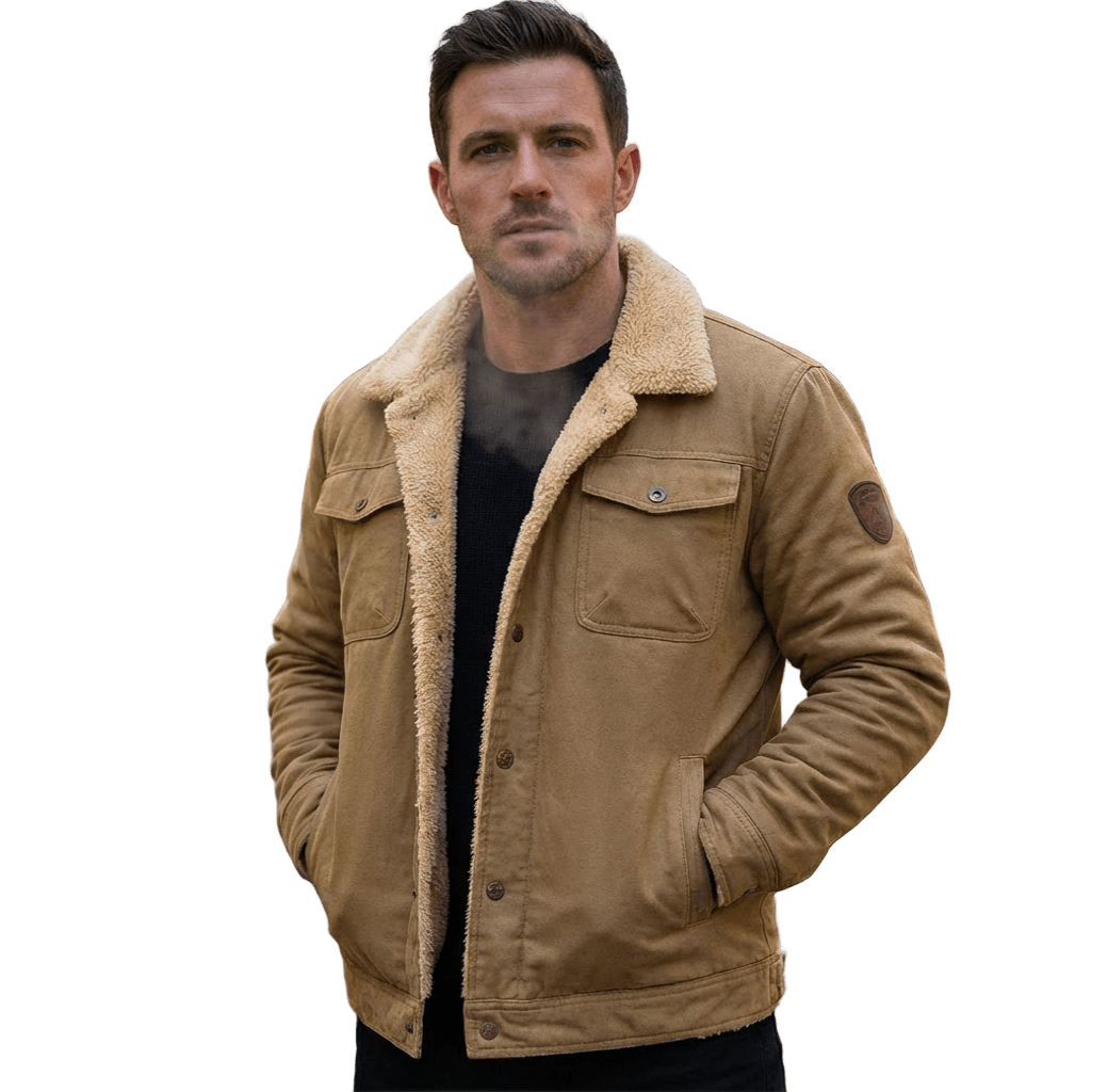 Casey | Men’s Sherpa Fleece Bomber Jacket