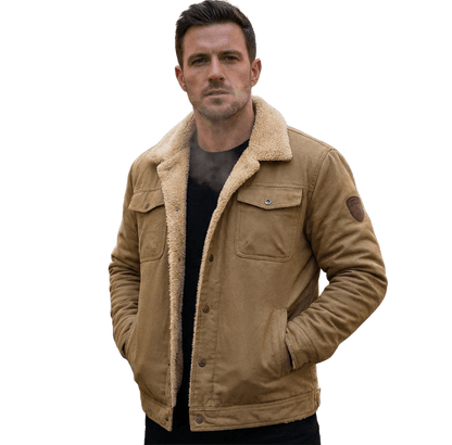 Casey | Men’s Sherpa Fleece Bomber Jacket
