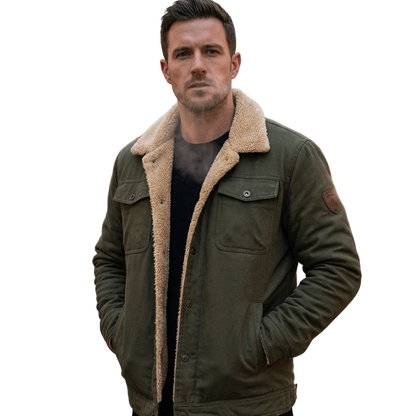 Casey | Men’s Sherpa Fleece Bomber Jacket