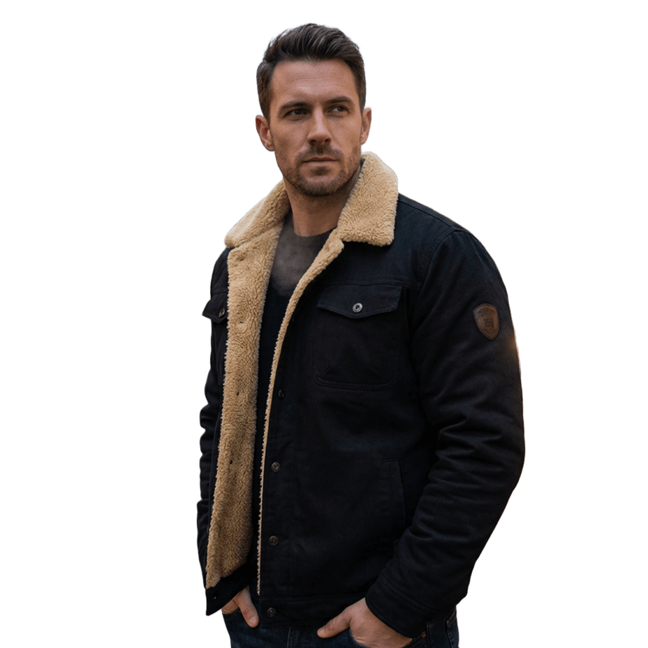 Casey | Men’s Sherpa Fleece Bomber Jacket